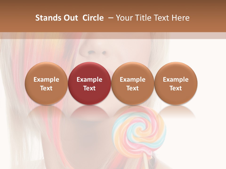 Beautiful Sugar Isolated PowerPoint Template