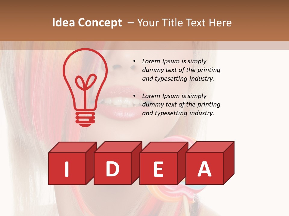 Beautiful Sugar Isolated PowerPoint Template