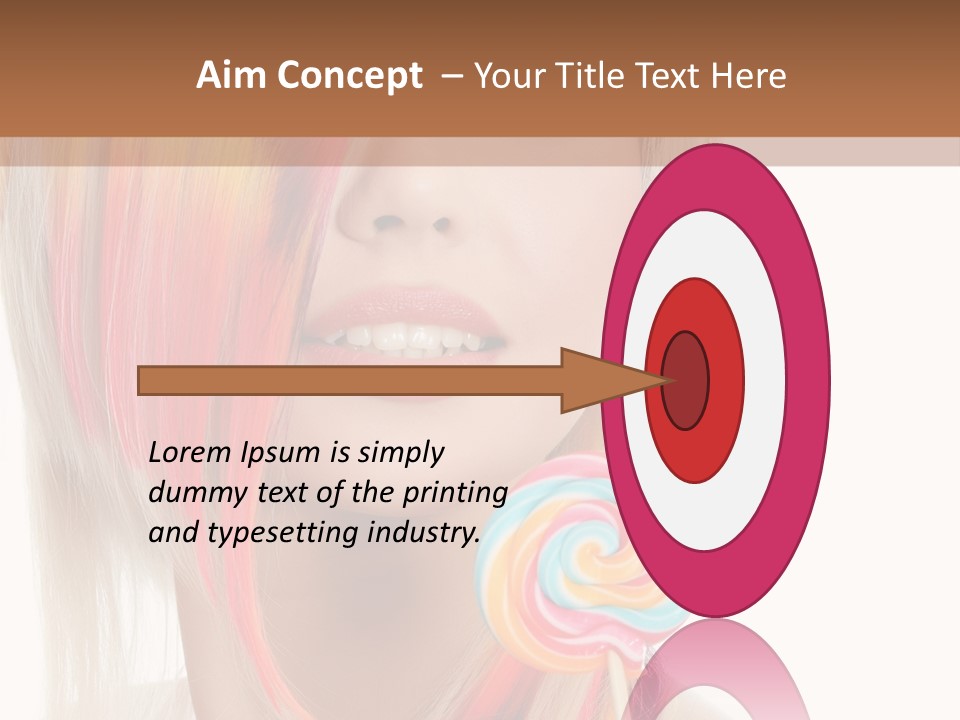 Beautiful Sugar Isolated PowerPoint Template