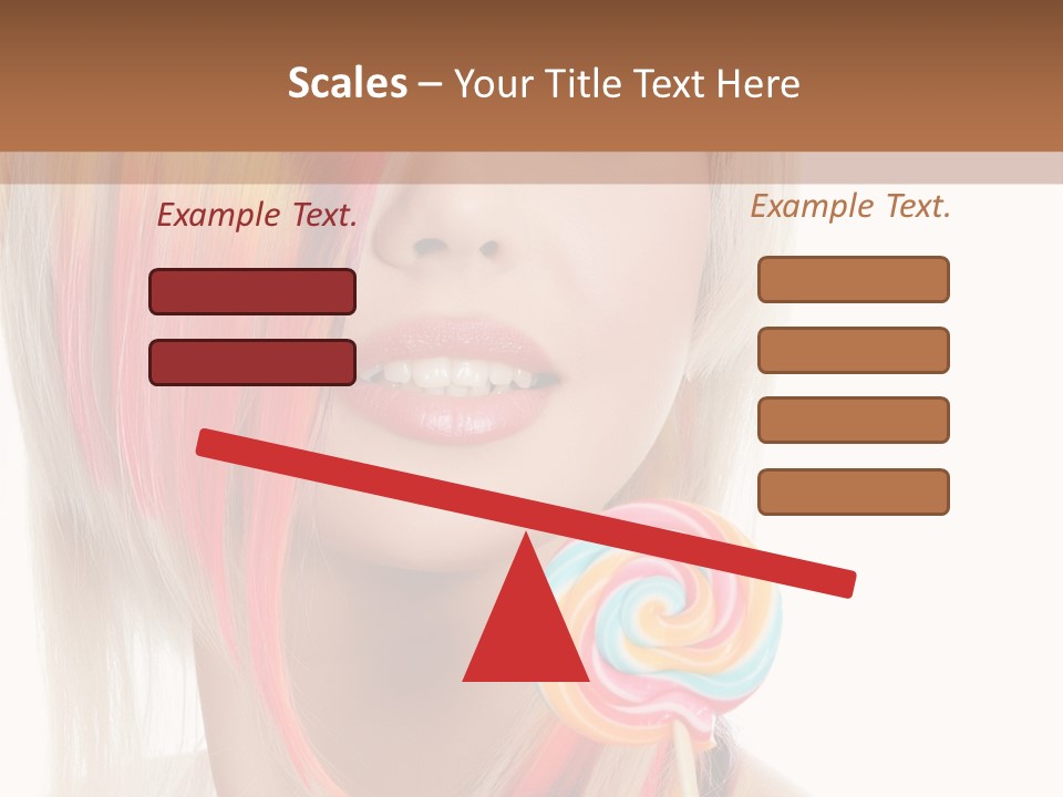 Beautiful Sugar Isolated PowerPoint Template