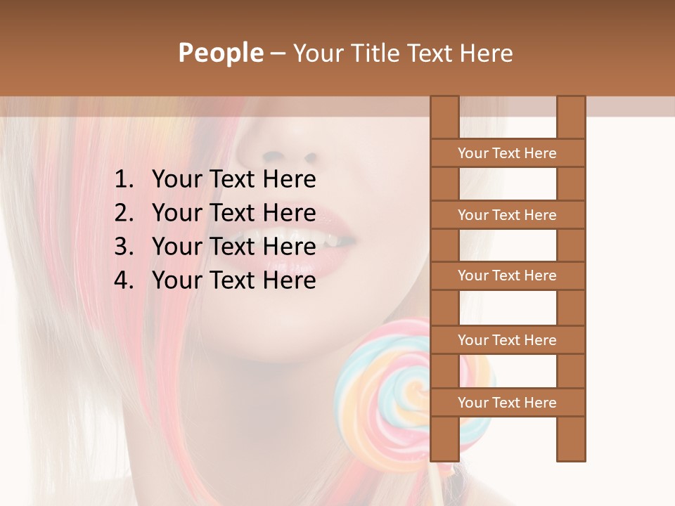 Beautiful Sugar Isolated PowerPoint Template