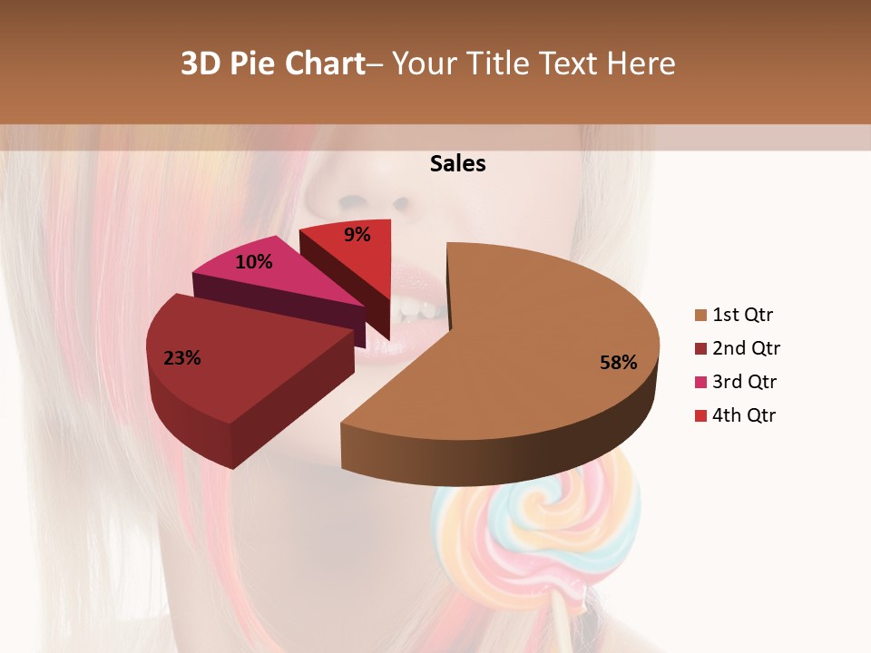 Beautiful Sugar Isolated PowerPoint Template