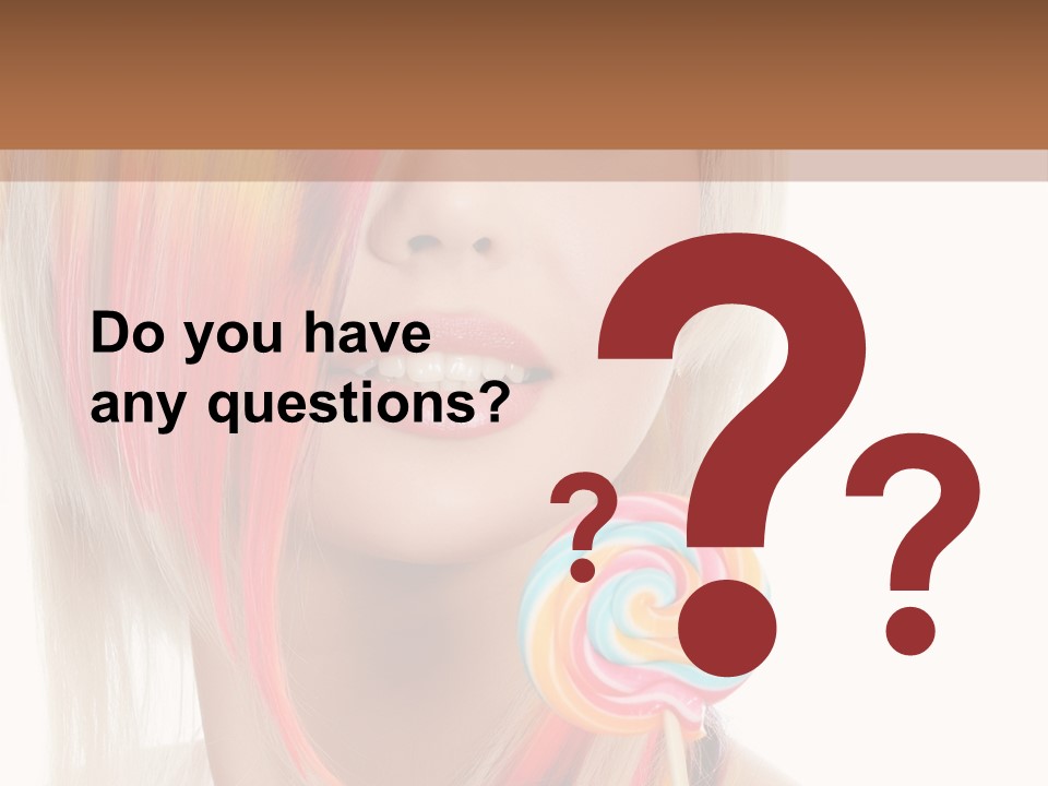 Beautiful Sugar Isolated PowerPoint Template