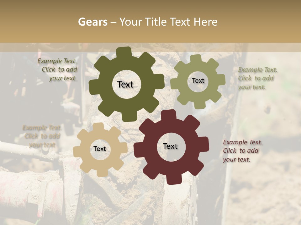 Engine Food Orange PowerPoint Template