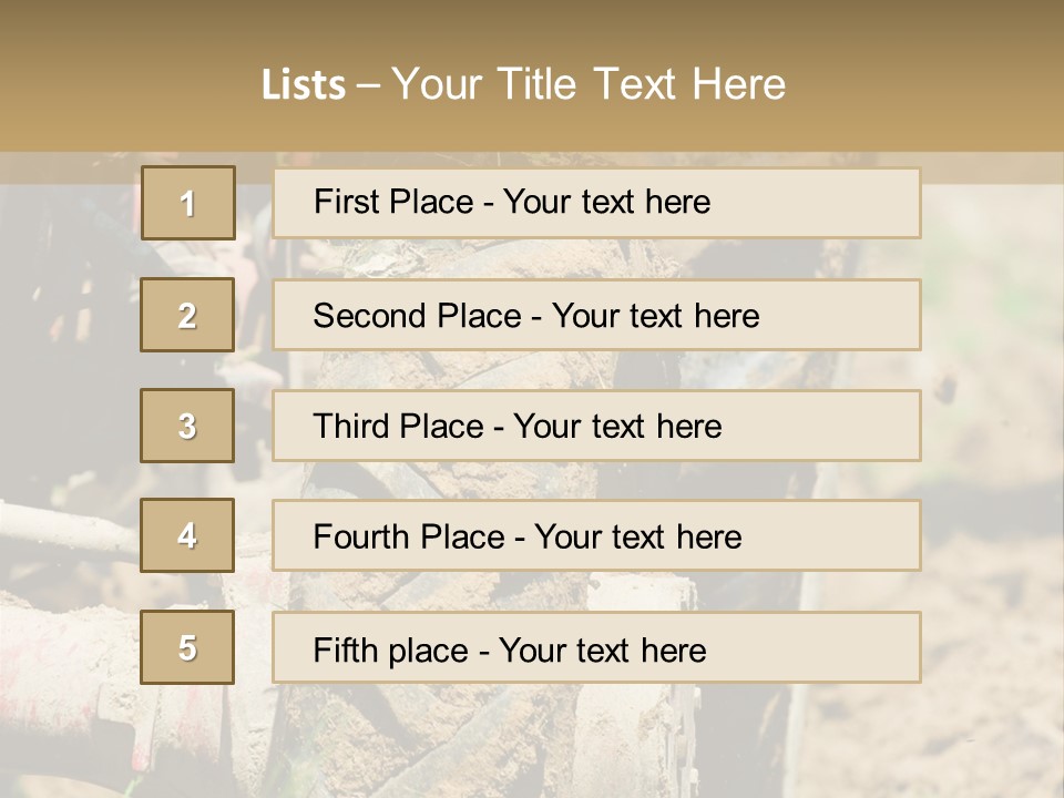 Engine Food Orange PowerPoint Template