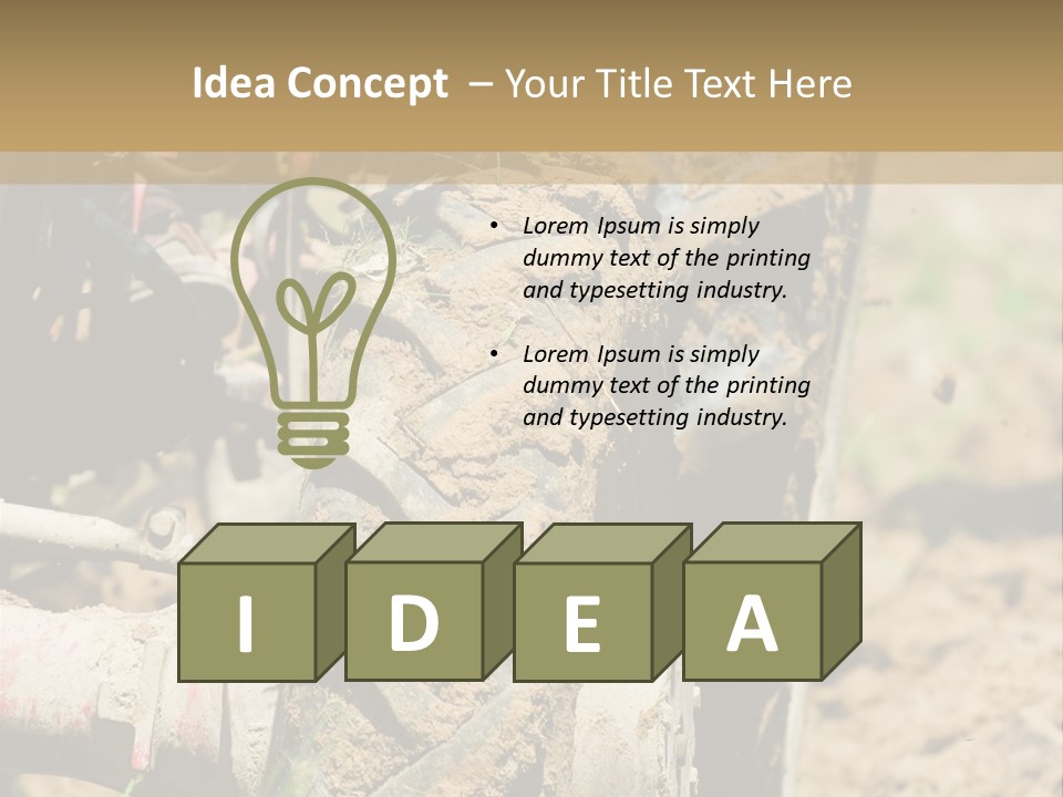 Engine Food Orange PowerPoint Template