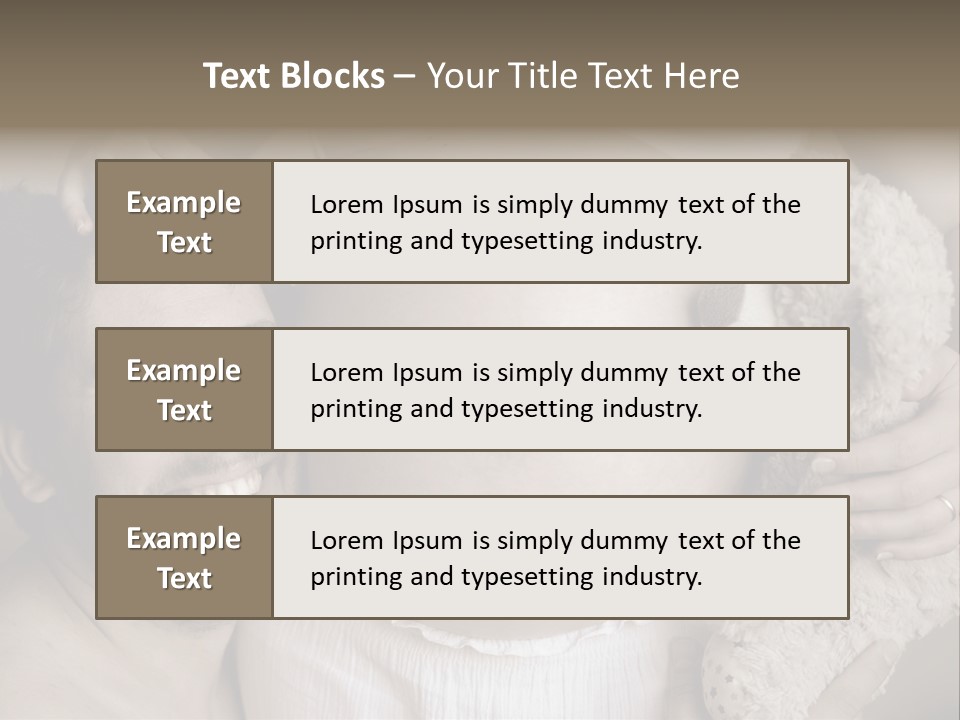 Marriage Child Happiness PowerPoint Template