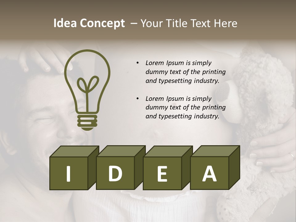 Marriage Child Happiness PowerPoint Template