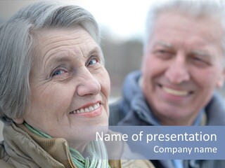 Elder Closeup Friend PowerPoint Template