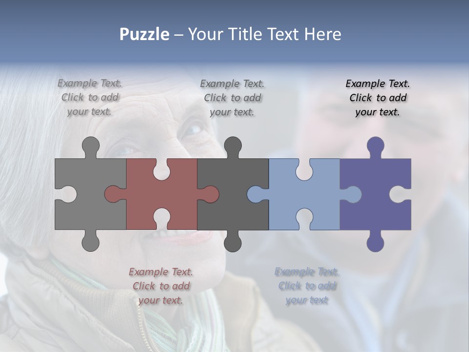 Elder Closeup Friend PowerPoint Template