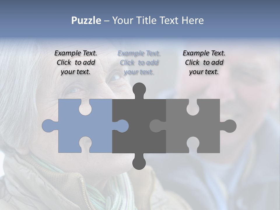 Elder Closeup Friend PowerPoint Template