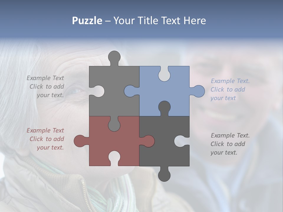 Elder Closeup Friend PowerPoint Template