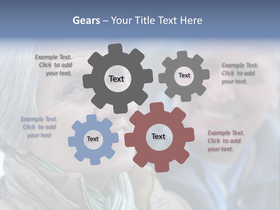 Elder Closeup Friend PowerPoint Template