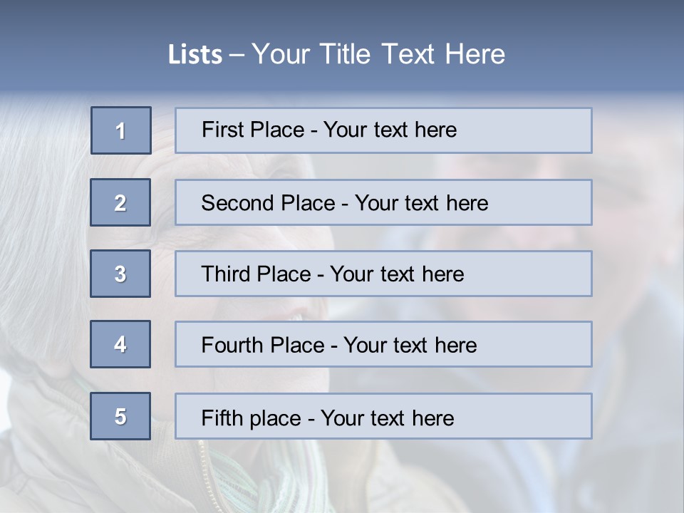 Elder Closeup Friend PowerPoint Template