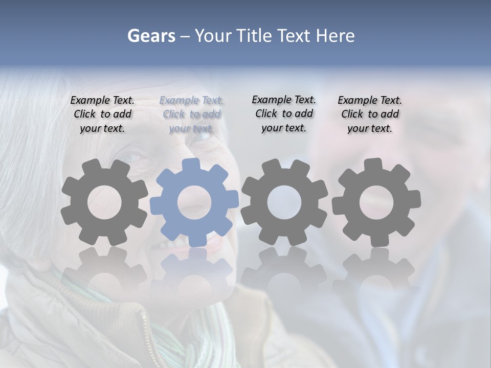 Elder Closeup Friend PowerPoint Template