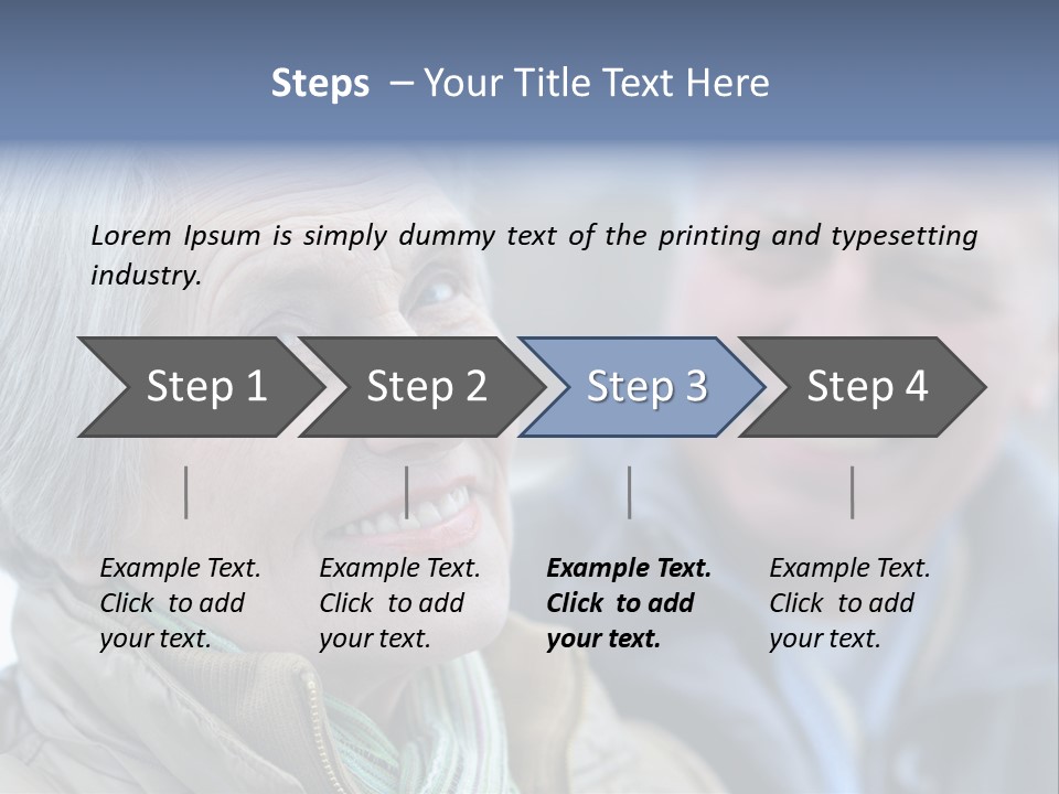 Elder Closeup Friend PowerPoint Template