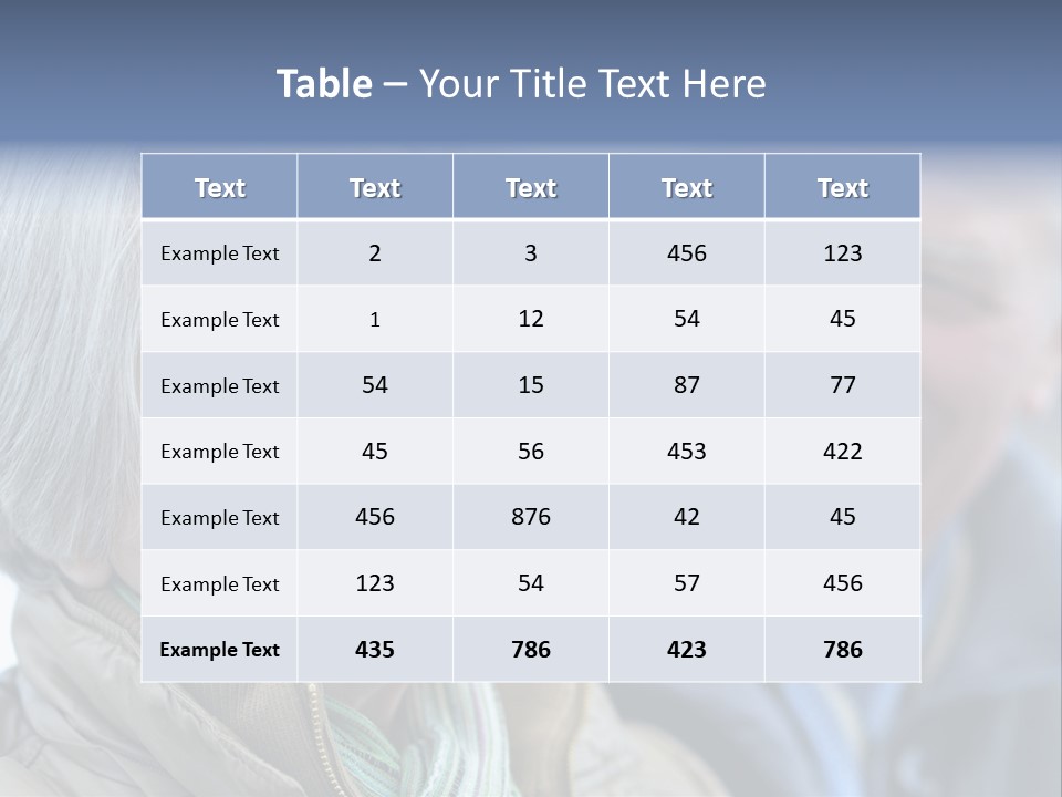 Elder Closeup Friend PowerPoint Template