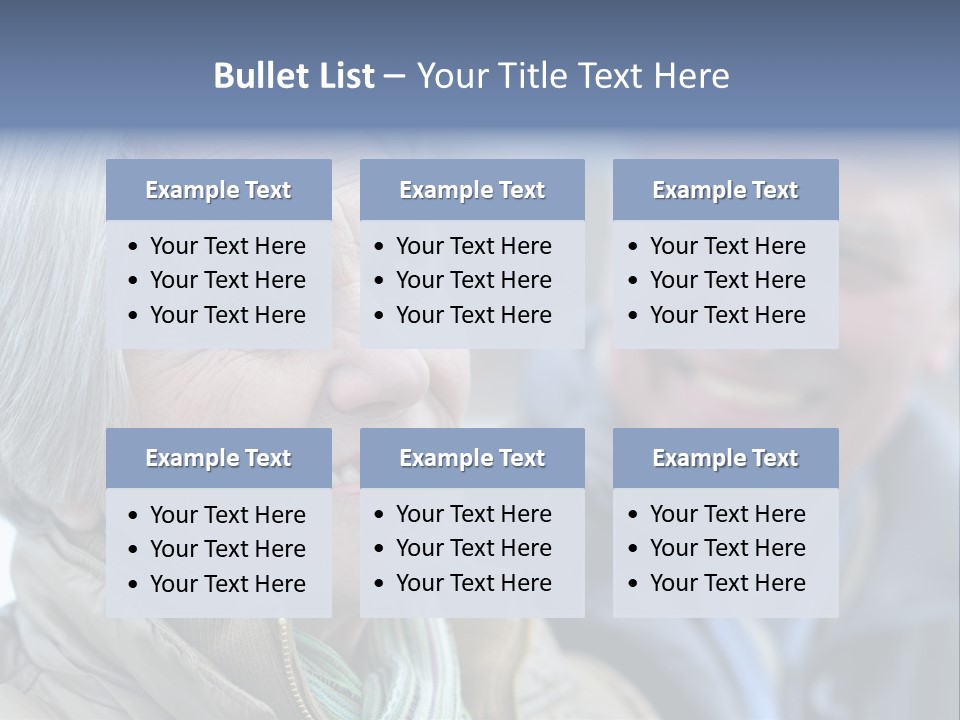 Elder Closeup Friend PowerPoint Template