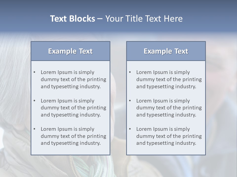 Elder Closeup Friend PowerPoint Template