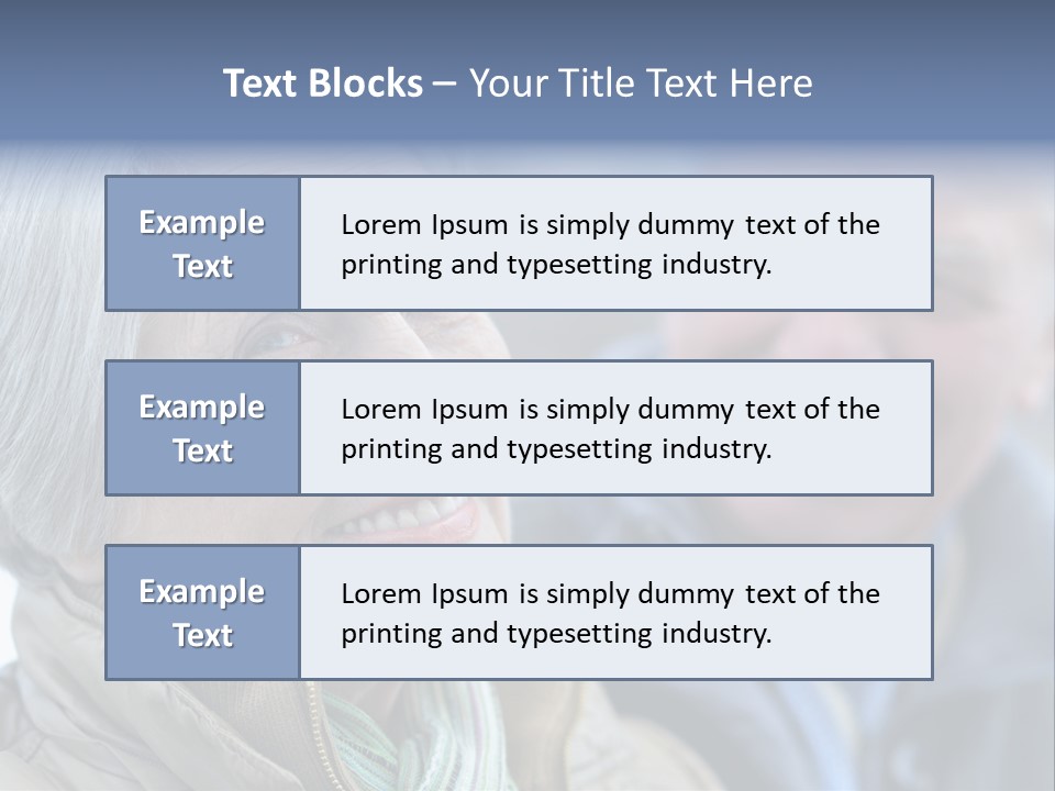 Elder Closeup Friend PowerPoint Template