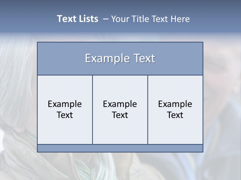 Elder Closeup Friend PowerPoint Template
