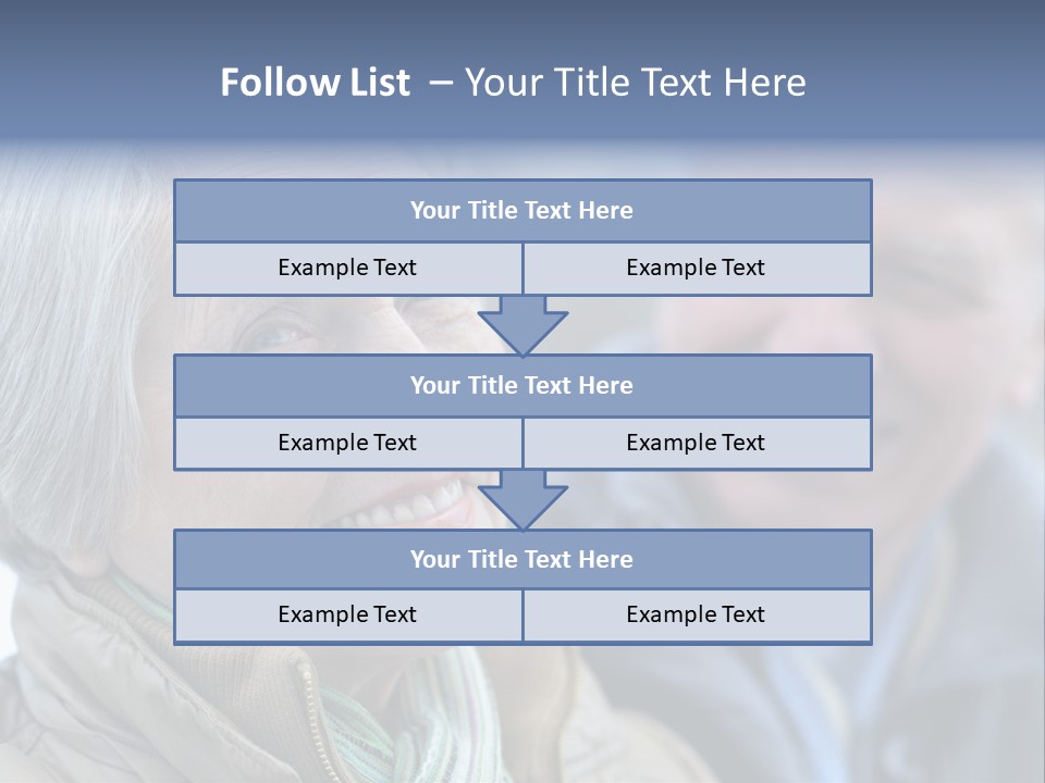 Elder Closeup Friend PowerPoint Template