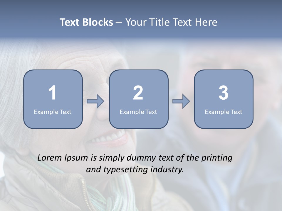Elder Closeup Friend PowerPoint Template