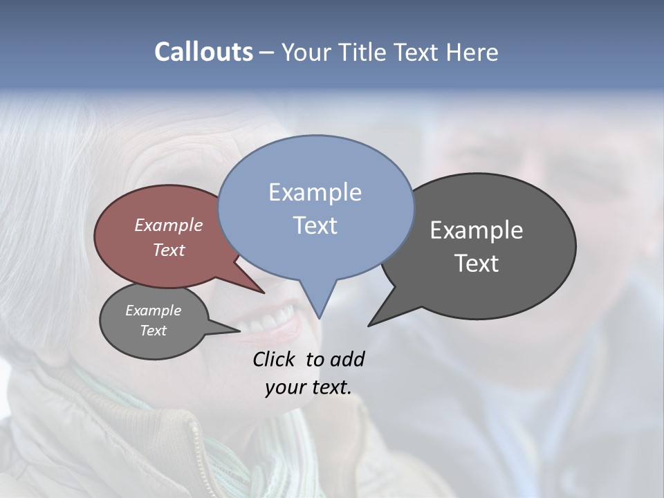 Elder Closeup Friend PowerPoint Template