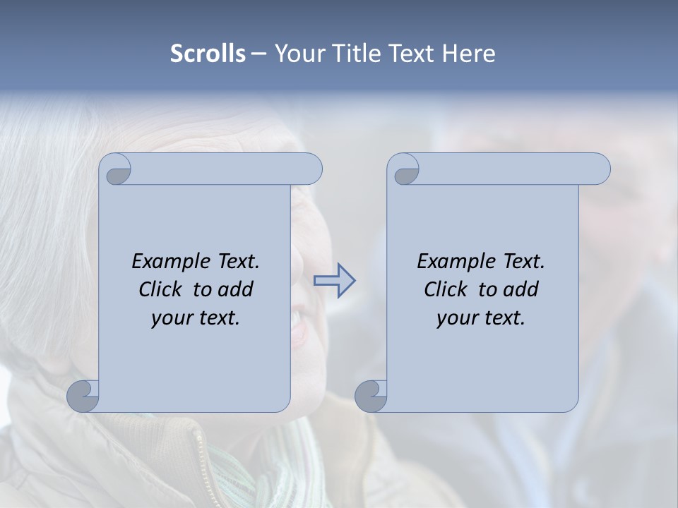 Elder Closeup Friend PowerPoint Template