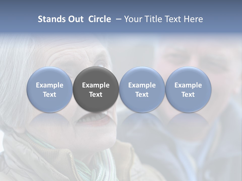 Elder Closeup Friend PowerPoint Template