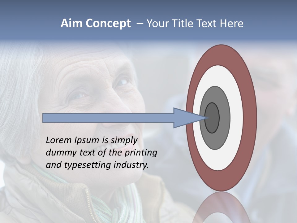 Elder Closeup Friend PowerPoint Template