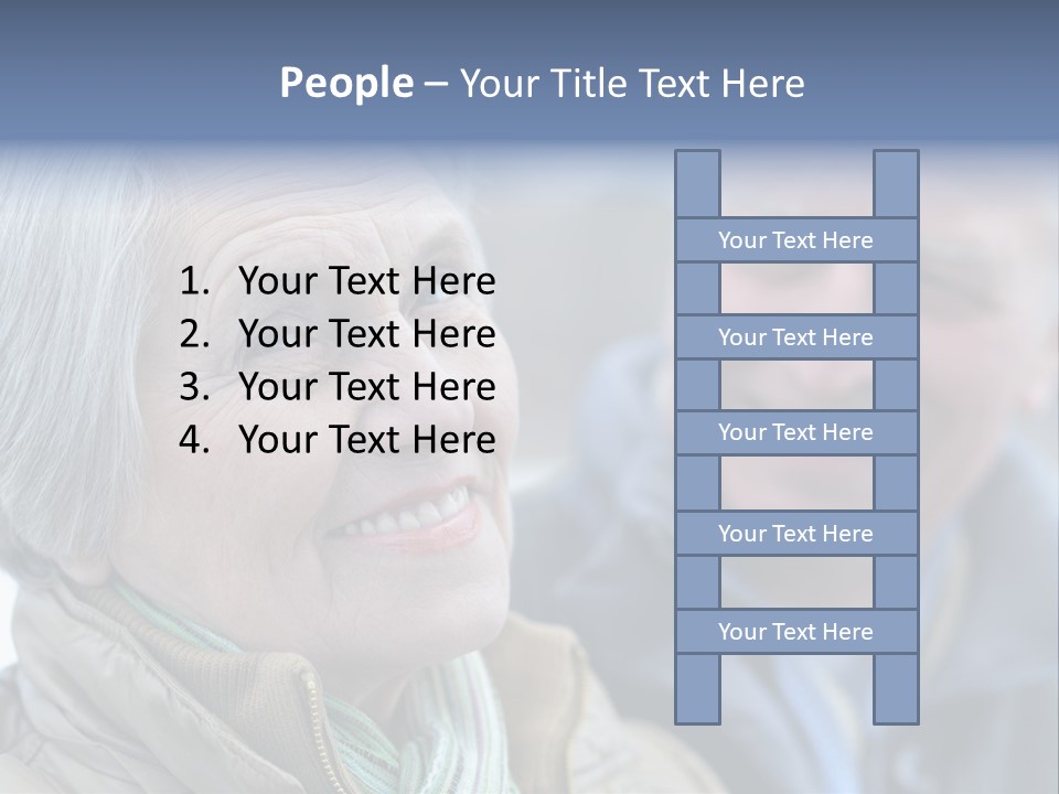 Elder Closeup Friend PowerPoint Template