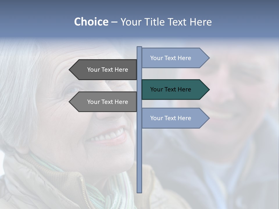 Elder Closeup Friend PowerPoint Template