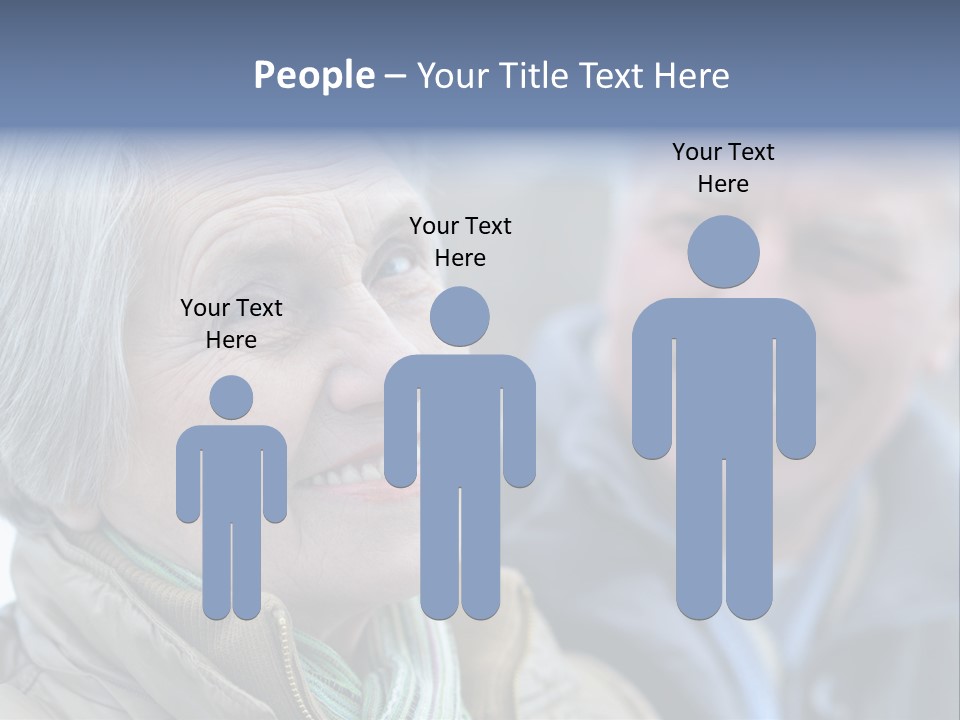 Elder Closeup Friend PowerPoint Template