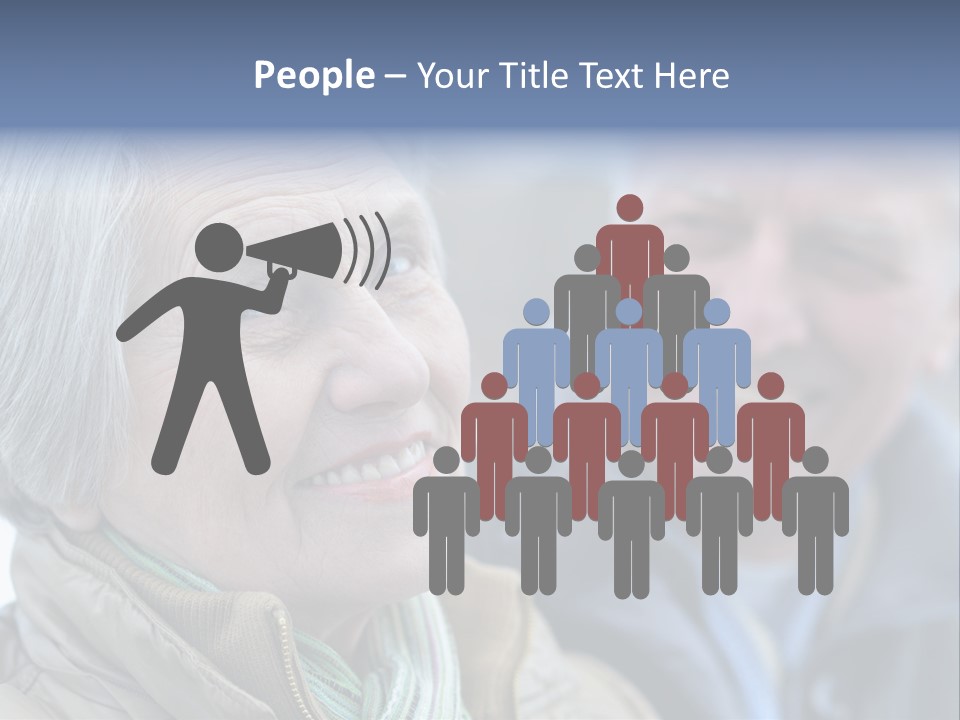 Elder Closeup Friend PowerPoint Template