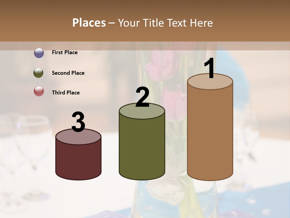 Arrangement Reception Shallow Depth Of Field PowerPoint Template