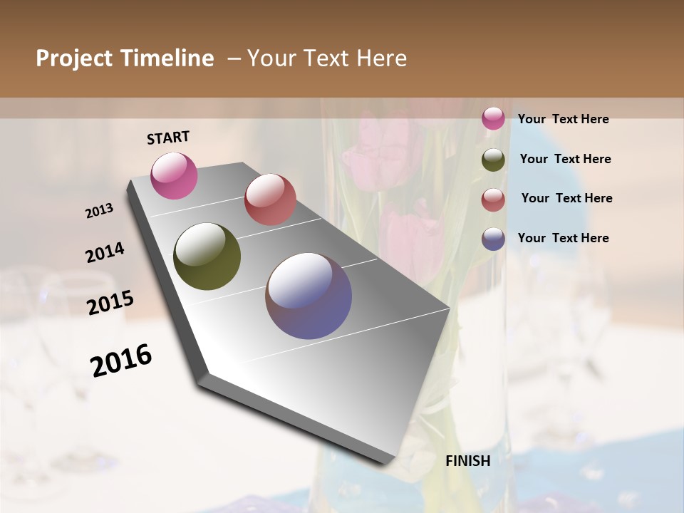 Arrangement Reception Shallow Depth Of Field PowerPoint Template