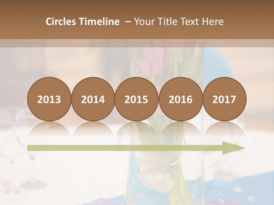 Arrangement Reception Shallow Depth Of Field PowerPoint Template