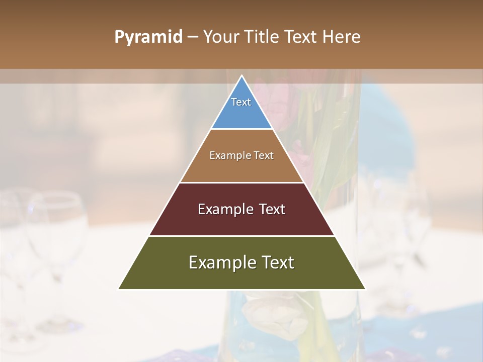 Arrangement Reception Shallow Depth Of Field PowerPoint Template