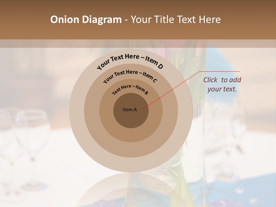 Arrangement Reception Shallow Depth Of Field PowerPoint Template