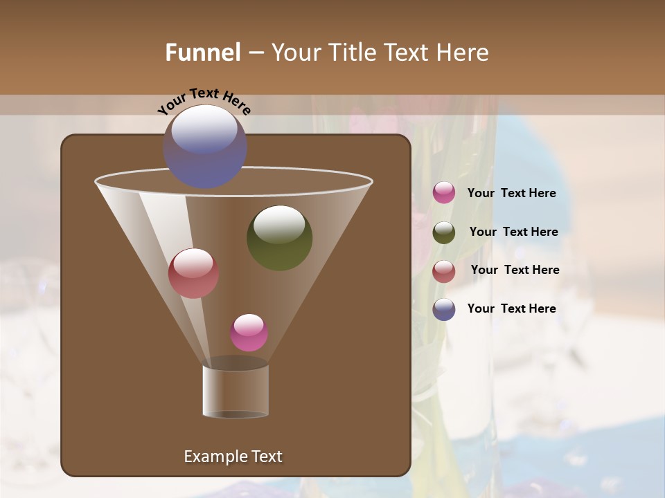 Arrangement Reception Shallow Depth Of Field PowerPoint Template
