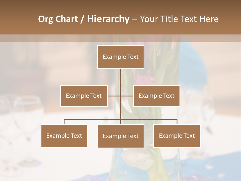 Arrangement Reception Shallow Depth Of Field PowerPoint Template