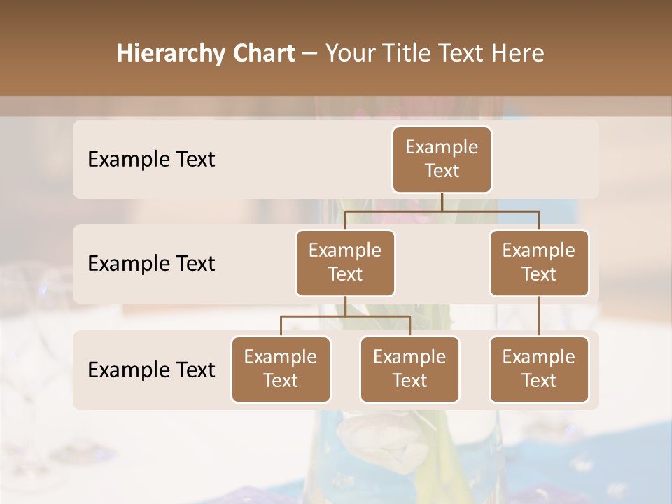 Arrangement Reception Shallow Depth Of Field PowerPoint Template