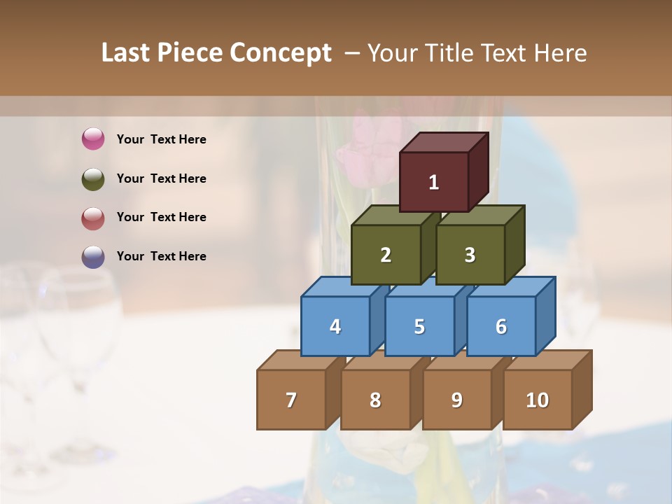 Arrangement Reception Shallow Depth Of Field PowerPoint Template