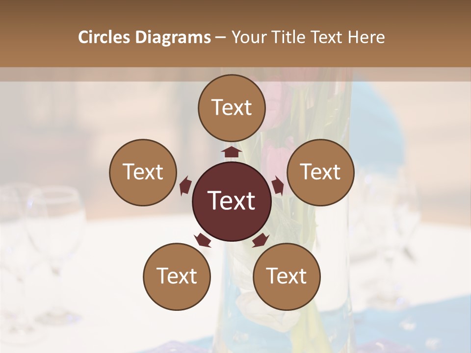 Arrangement Reception Shallow Depth Of Field PowerPoint Template