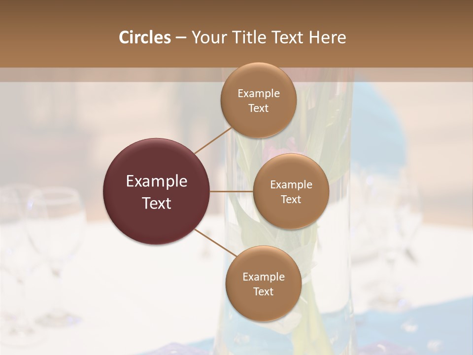 Arrangement Reception Shallow Depth Of Field PowerPoint Template