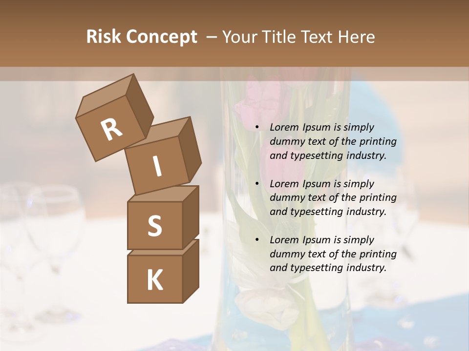 Arrangement Reception Shallow Depth Of Field PowerPoint Template