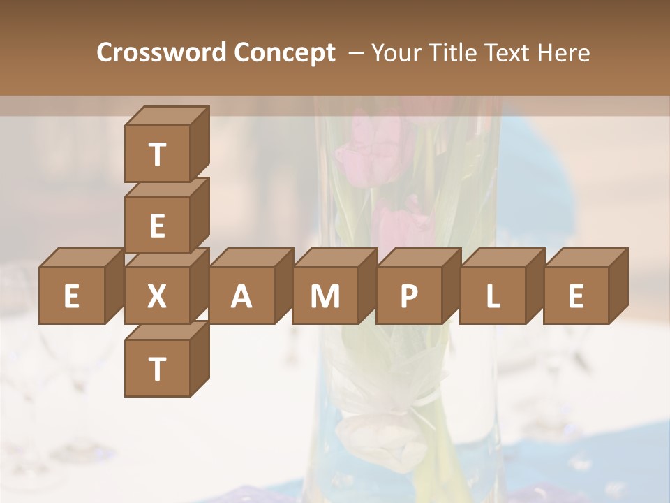 Arrangement Reception Shallow Depth Of Field PowerPoint Template