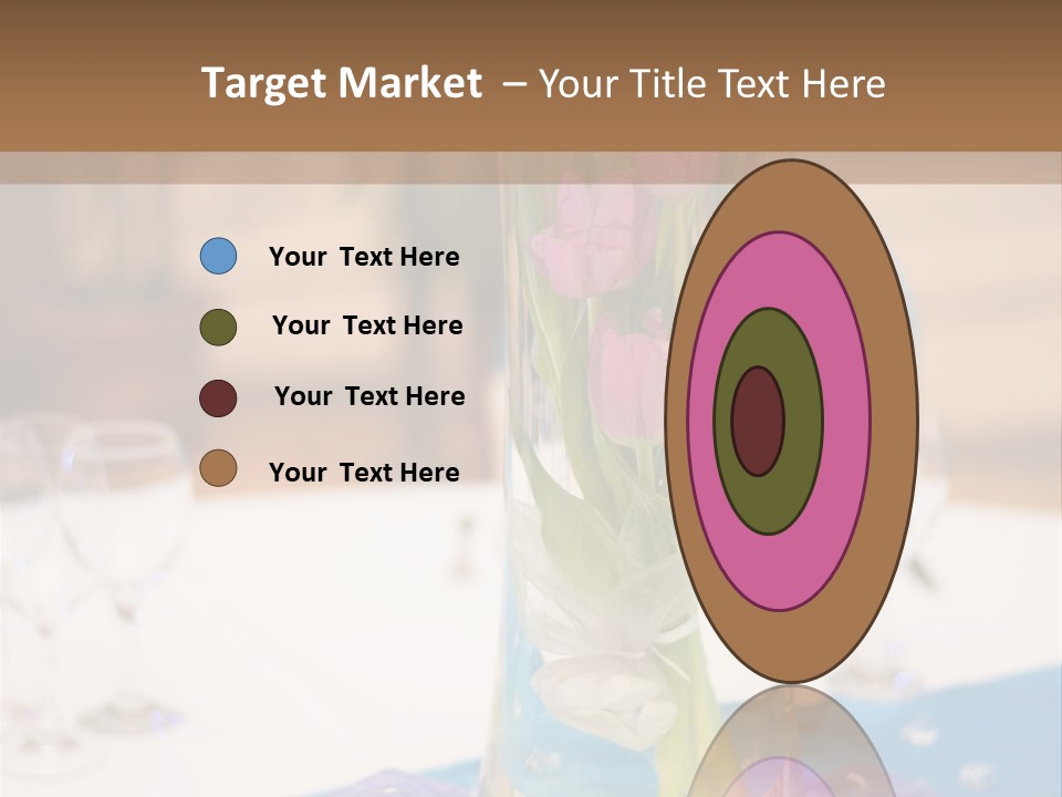 Arrangement Reception Shallow Depth Of Field PowerPoint Template