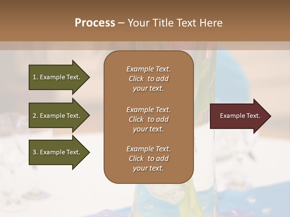 Arrangement Reception Shallow Depth Of Field PowerPoint Template